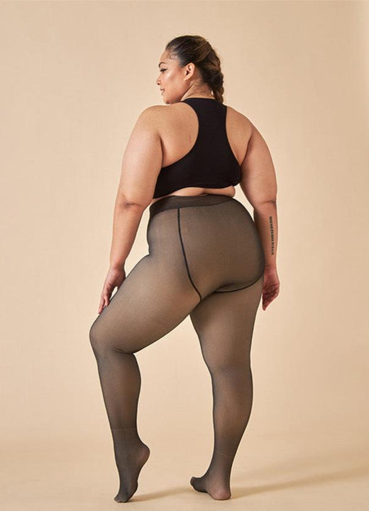 Thermal Tights With Fleece Lining 2 for 1